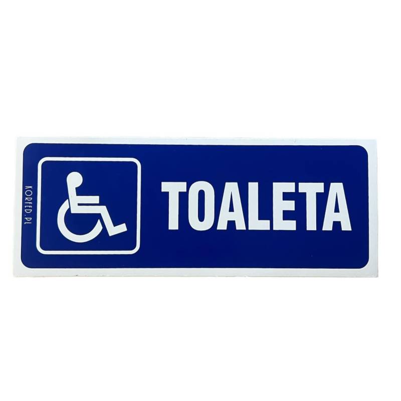 Naklejka-Toaleta dla niepełnosprawnych