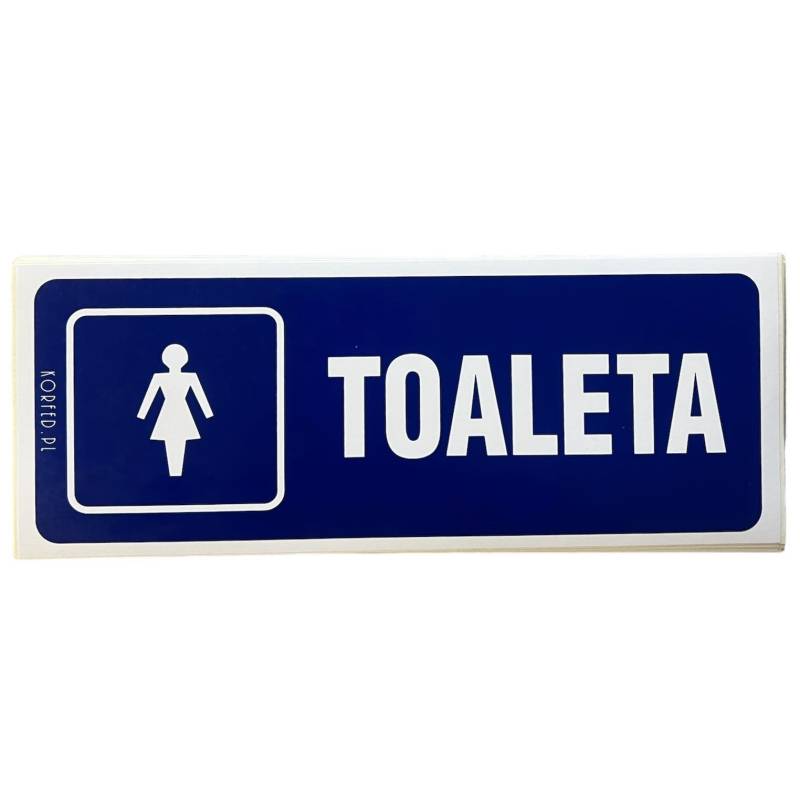 Naklejka-Toaleta Damska Folia 8x21cm