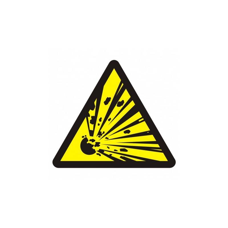 Znak przeciwpożarowy-(BA016)Niebezpieczeństwo wybu