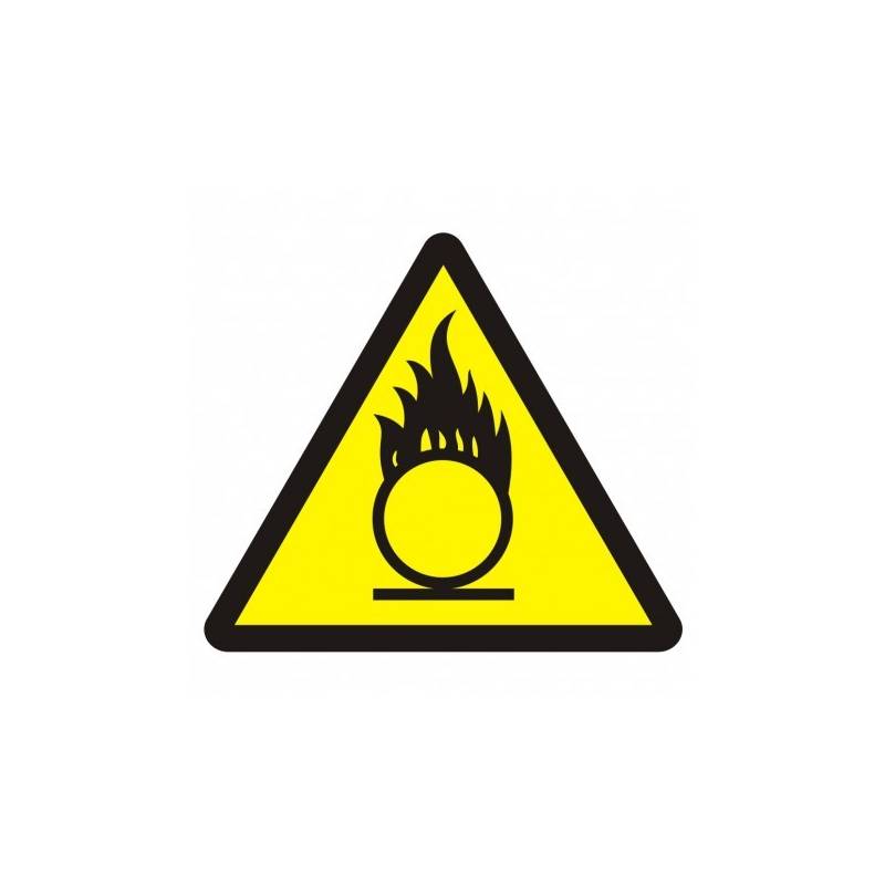 Znak przeciwpożarowy-(BA015)materiały utleniające