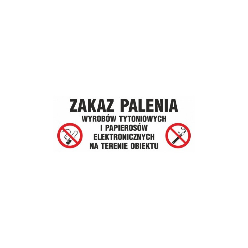 Znak-Zakaz palenia wyrobów tytoniowych i papierosó