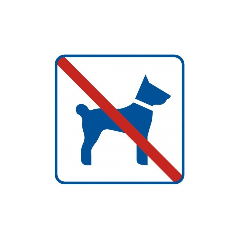 Znak-RA507B2 zakaz wyprowadzania psów Płyta PCV 10