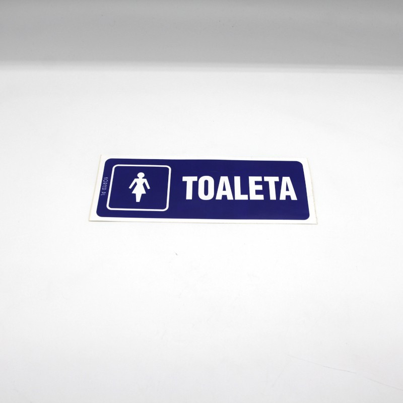 Naklejka-Toaleta Damska Folia 8x21cm