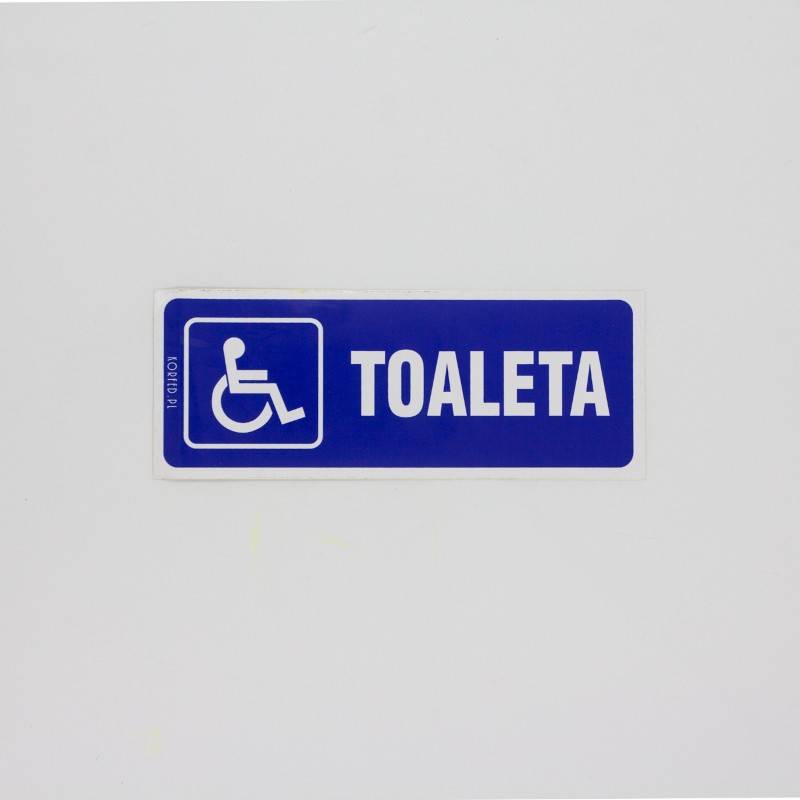 Naklejka-Toaleta dla niepełnosprawnych