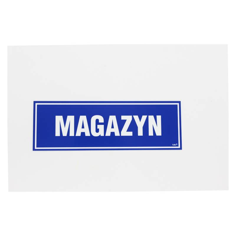Znak-Magazyn 10x30cm