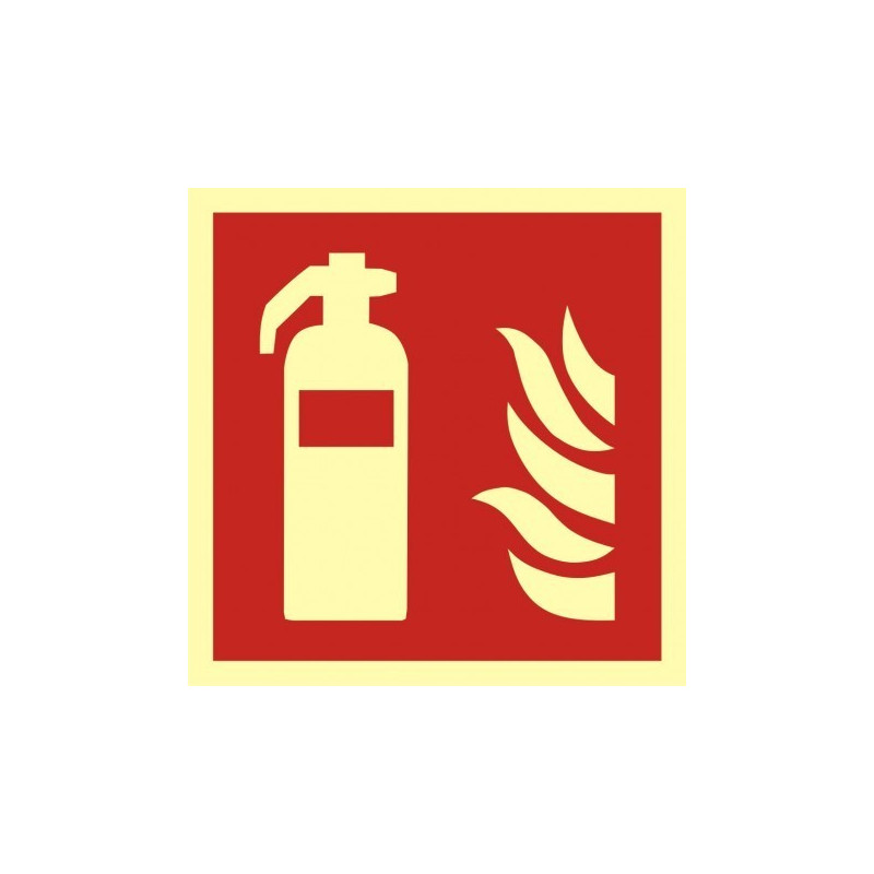 ( BAF001 )Znak przeciwpożarowy gaśnica 15x15 cm