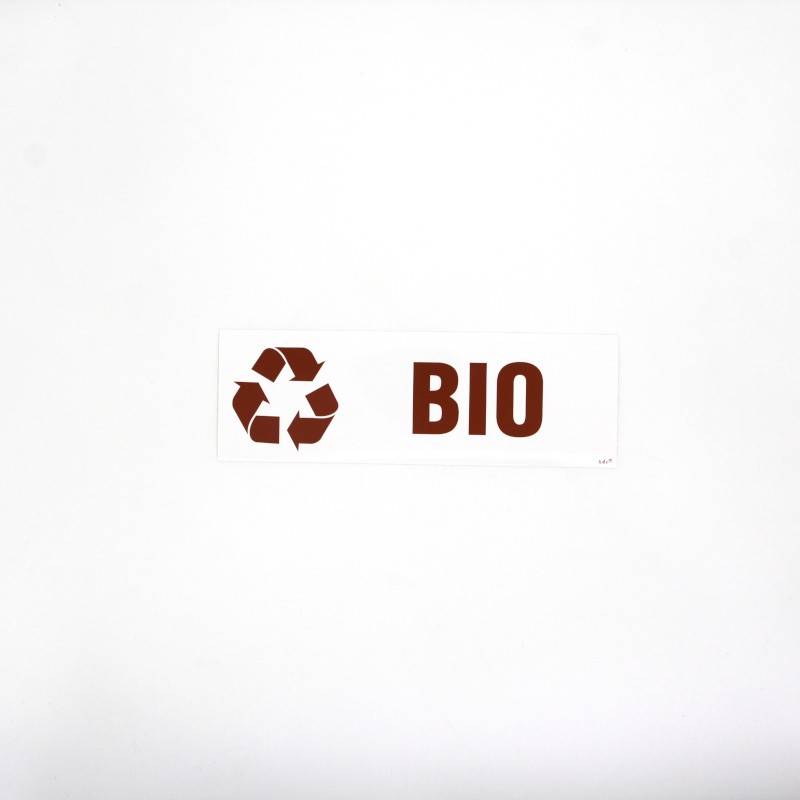 Naklejka-Segregacja śmieci BIO Folia 10x30cm