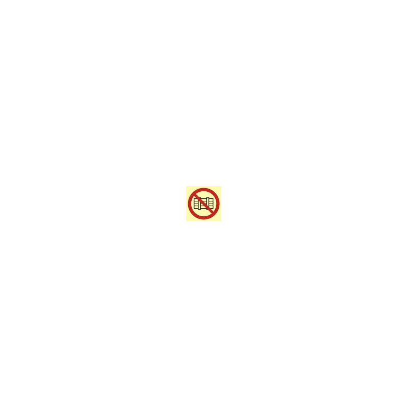 Znak przeciwpożarowy-(BA004 )Nie zastawiać Płyta f