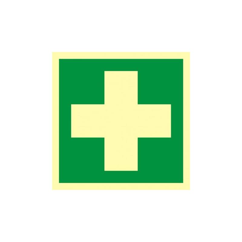 Znak ewakuacyjny-(AAE003)Pierwsza pomoc medyczna P
